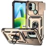 Mobigear Armor Ring Cam Slide Coque Xiaomi Redmi A1 4G Coque arrière Rigide Anti-Chocs avec Anneau-Support et Protecteur Lentilles - Or