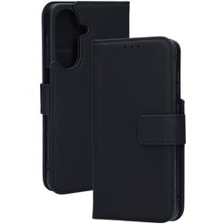 Mobiparts Wallet Housse Samsung Galaxy A27 Etui en Cuir Véritable Porte-Monnaie - Noir