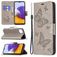 Mobigear Butterfly Samsung Galaxy A22 5G Étui Portefeuille - Gris