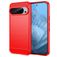 Mobigear Brushed Slim Coque Google Pixel 9 Coque arrière en TPU Souple - Rouge