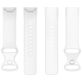 Mobigear Sport Dual Bracelet Silicone Fitbit Charge 5 Fermeture à clou et passant - Blanc