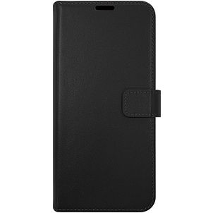 Valenta Gel Skin Housse Samsung Galaxy A12 Etui en Cuir Véritable Porte-Monnaie - Noir