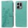Mobigear Flowers Housse OPPO Find X9 Etui Porte-Monnaie - Vert