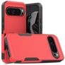 Mobigear Heavy Armor Coque Google Pixel 9 Pro XL Coque arrière Rigide Anti-Chocs - Rouge