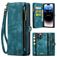 CaseMe 008 iPhone 14 Pro Max Coque Étui 2en1 avec coque amovible Portefeuille - Bleu