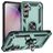 Mobigear Armor Ring Coque Samsung Galaxy S23 FE Coque arrière Rigide Anti-Chocs avec Anneau-Support - Vert