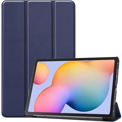 Mobigear Tri-Fold Coque Samsung Galaxy Tab S6 Lite Etui - Dark Blue