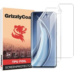 GrizzlyCoat Xiaomi Mi 10 Pro Hydrogel TPU Protection d'écran - Compatible coque + Cadre de pose (Lot de 2)