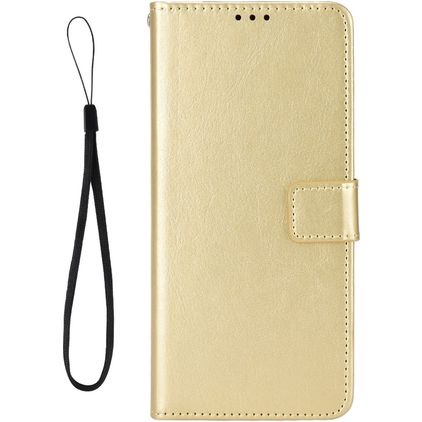 Mobigear Wallet Housse TCL 30 Etui Porte-Monnaie - Or