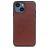 Mobigear Excellent Coque iPhone 14 Coque arrière Rigide - Marron