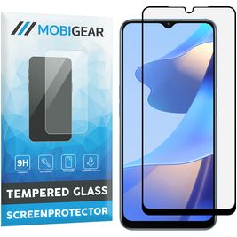Mobigear Premium OPPO A16s Verre trempé Protection d'écran - Compatible Coque - Noir