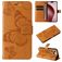 Mobigear Butterfly Housse iPhone 16 Pro Etui Porte-Monnaie - Cognac