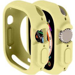 Mobigear Colors Coque Apple Watch Ultra - 49 mm Coque Rigide - Jaune