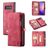 CaseMe 008 Samsung Galaxy S10 Coque Étui 2en1 avec coque amovible Portefeuille - Rouge