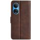 Mobigear Slim Magnet Housse HONOR X7 Etui Porte-Monnaie - Marron