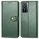 Mobigear Snap Button Housse Vivo Y76 Etui Porte-Monnaie - Vert