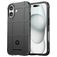 Mobigear Rugged Shield Coque iPhone 16 Plus Coque arrière en TPU Souple Anti-Chocs - Noir