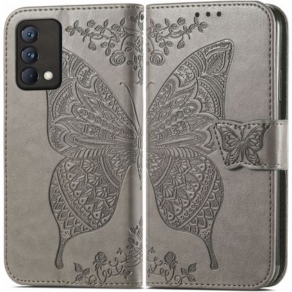 Mobigear Butterfly Realme GT Master Edition Étui Portefeuille - Gris