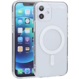 Mobigear Crystal Coque Transparente iPhone 12 MagSafe Coque arrière Rigide - Transparent