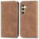 Mobigear Retro Slim Housse Samsung Galaxy S25 Plus Etui Porte-Monnaie - Marron