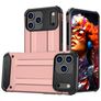 Mobigear Outdoor Coque iPhone 17 Pro Max Coque arrière Rigide Anti-Chocs - Rose doré