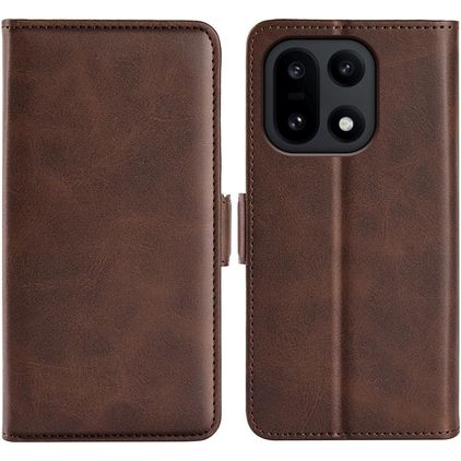 Mobigear Slim Magnet Housse OnePlus 15 Etui Porte-Monnaie - Marron
