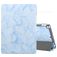 Mobigear Tri-Fold Marble Coque iPad 9 (2021) Etui + Porte-crayon - Bleu