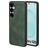 Mobiparts Classic Coque Samsung Galaxy S25 MagSafe Coque arrière en TPU,Similicuir - Emerald Green