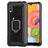 Mobigear Armor Ring Coque Samsung Galaxy A01 Coque arrière en TPU Souple Anti-Chocs avec Anneau-Support - Noir