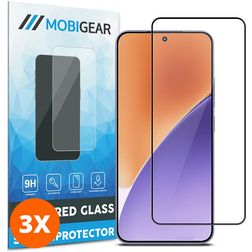 Mobigear Premium Xiaomi 15 Verre trempé Protection d'écran - Compatible Coque (Lot de 3)