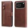 Mobigear Zipper Housse iPhone 17 Pro Etui Porte-Monnaie - Marron