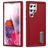 Mobigear Rugged Stand Samsung Galaxy S23 Ultra Plastique rigide Coque arrière Antichoc avec béquille - Rouge