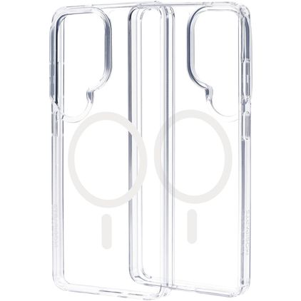 Mobiparts Hardcover Coque Transparente Samsung Galaxy S26 Ultra MagSafe Coque arrière Rigide - Transparent