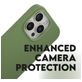 CARE by PanzerGlass Fashionable Coque iPhone 16 Pro MagSafe Coque arrière en Silicone - Vert