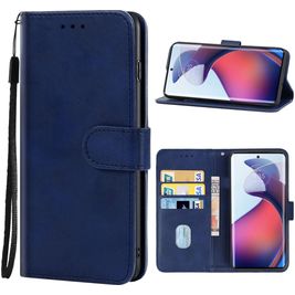 Mobigear Wallet Housse Motorola Moto G72 Etui Porte-Monnaie - Bleu