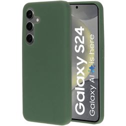 Mobiparts Coque Samsung Galaxy S24 Coque arrière en Silicone - Forest Green