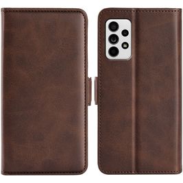Mobigear Slim Magnet Housse Samsung Galaxy A33 Etui Porte-Monnaie - Marron Mobigear Slim Magnet Housse Samsung Galaxy A33 Etui Porte-Monnaie - Marron