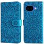 Mobigear Sunflower Housse Google Pixel 10a Etui Porte-Monnaie - Bleu