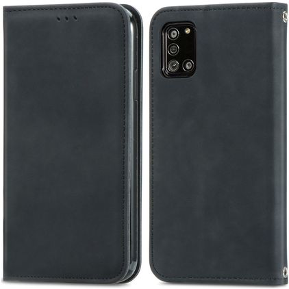 Mobigear Retro Slim Housse Samsung Galaxy A32 5G Etui - Noir