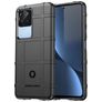 Mobigear Rugged Shield Coque POCO F4 Coque arrière en TPU Souple Anti-Chocs - Noir