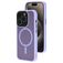 Mobiparts Hardcover iPhone 15 Pro MagSafe Plastique rigide Coque arrière - Satin Lila
