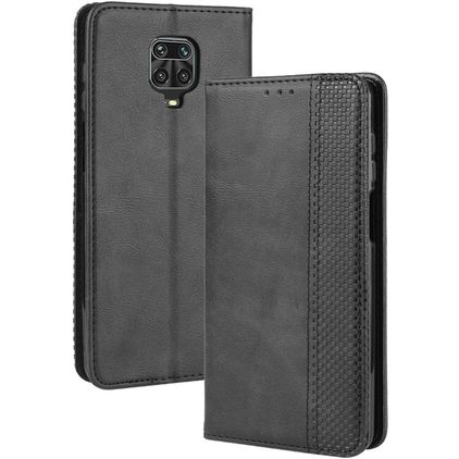 Mobigear Sensation Housse Xiaomi Redmi Note 9 Pro Etui Porte-Monnaie - Noir