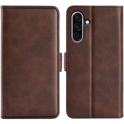 Mobigear Slim Magnet Housse Samsung Galaxy A36 Etui Porte-Monnaie - Marron