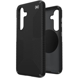 Speck Presidio2 Grip Magnet Coque Samsung Galaxy S25 MagSafe Coque arrière Rigide Anti-Chocs - Noir