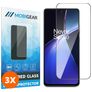 Mobigear Premium OnePlus Nord CE 4 Lite Verre trempé Protection d'écran - Compatible Coque - Noir (Lot de 3)