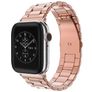 Mobigear Antwerp Bracelet Acier Apple Watch Fermeture boucle déployante - 42/41/40/38 mm - Rose doré