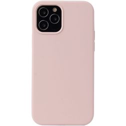 Mobigear Rubber Touch Coque iPhone 13 Coque arrière en Silicone - Sand Pink