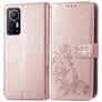 Mobigear Clover Housse Xiaomi 12X Etui Porte-Monnaie - Rose doré
