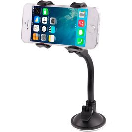 Mobigear Support Voiture Ventouse Pince Universel - Noir Mobigear Support Voiture Ventouse Pince Universel - Noir