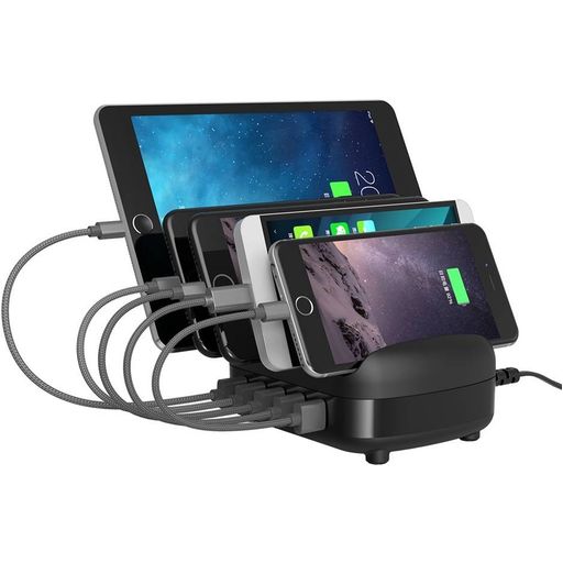 Orico Smart - 5 USB Station de recharge 40W 2.4A - Noir